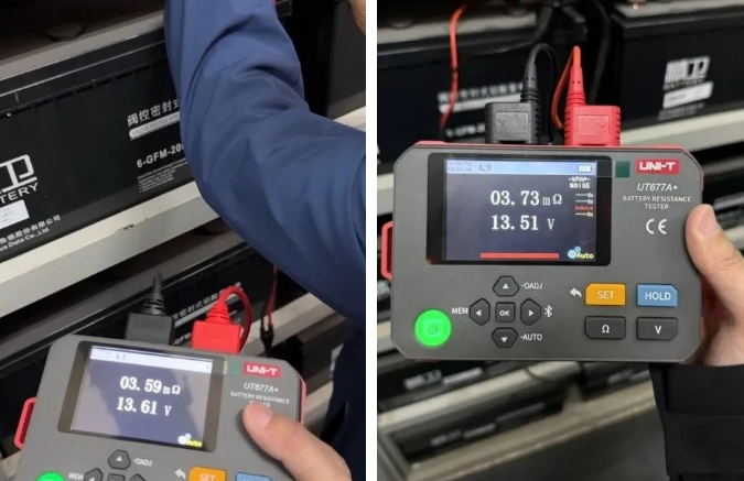 UT677A+电池内阻测试仪在蓄电池检测中的具体应用